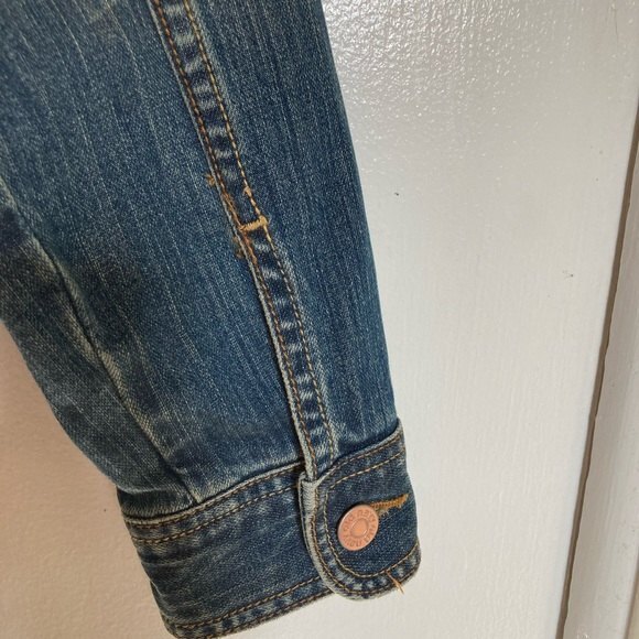 OLD NAVY Trucker Denim Jacket Button Down Blue Womens Medium - Picture 6 of 14